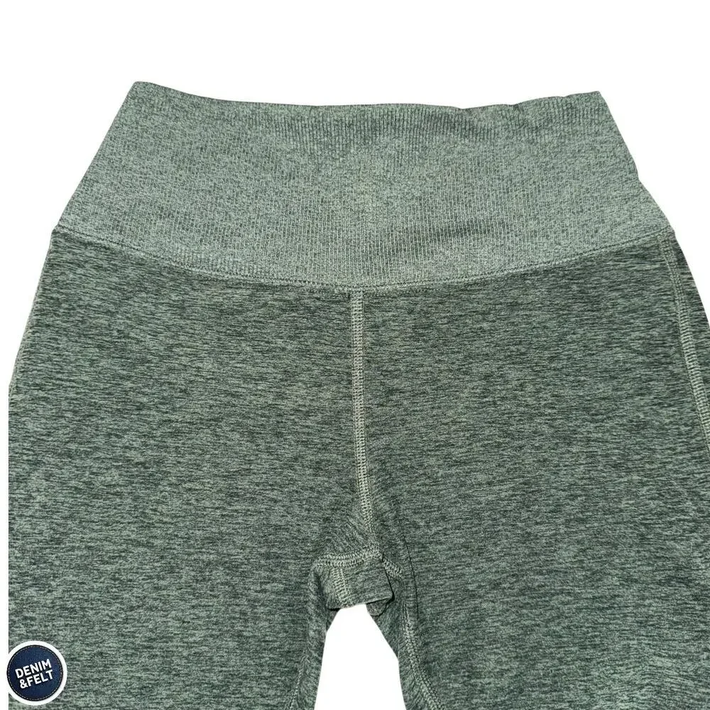 Alo‎ Yoga Seamless Leggings Green Heathered High Waist Sculpt Fit Size Small